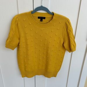Ann Taylor Mustard Knit Sweater Size S